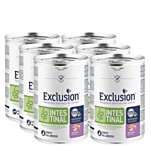 Exclusion Intestinal Puppy Pork & Rice All Breed konzerv 6x400g